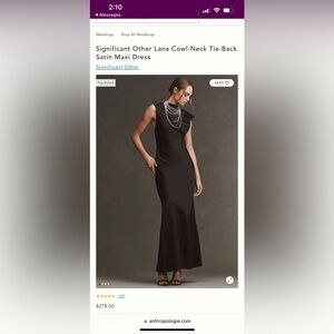 Black formal dress with open back